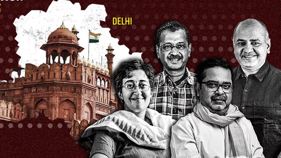 വിയർത്ത് ആം ആദ്മി നേതാക്കൾ കെജ്‌രിവാൾ മനീഷ് സിസോഡിയ തോറ്റു