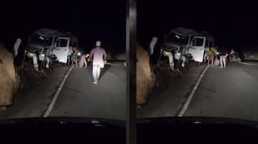 മൂന്നാറിൽ സിനിമാ ഷൂട്ടിംഗ് സംഘം സഞ്ചരിച്ച വാഹനത്തിന് നേരെ കാട്ടാന ആക്രമണം; വാഹനത്തിന്‍റെ ചില്ല് തകർത്തു