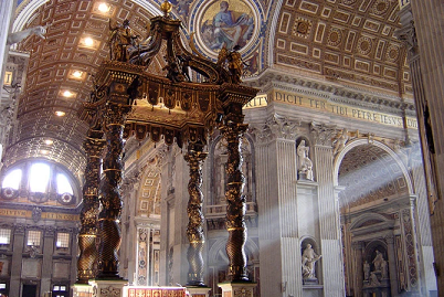 വത്തിക്കാൻ സെന്റ് പീറ്റേഴ്‌സ് ബസിലിക്കയിലെ പ്രധാന അൾത്താരയിൽ ആക്രമണം