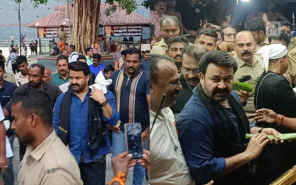 മോഹൻലാലിനൊപ്പം ശബരിമല കയറിയ  എസ്എച്ച്ഒയെ സ്ഥലംമാറ്റി