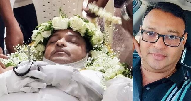 ഖ​ത്ത​റി​ൽ അ​പ​ക​ട​ത്തി​ൽ മ​രി​ച്ച ജോ​യ് മാ​ത്യു​വി​ന് വി​ട​ചൊ​ല്ലി ജ​ന്മ​നാ​ട്