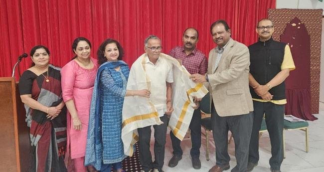 പി​റ​വം മു​ൻ എം​എ​ൽ​എ എം.​ജെ. ജേ​ക്ക​ബി​ന് അ​മേ​രി​ക്ക​യി​ൽ സ്വീ​ക​ര​ണം ന​ൽ​കി