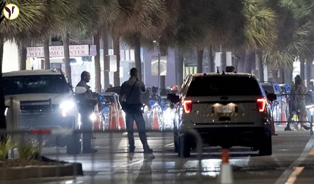 മൈര്‍ട്ടില്‍ ബീച്ചില്‍ കൂട്ട വെടിവയ്പ്പ്: 11 പേര്‍ക്ക് പരിക്ക്; പൊലീസ് വെടിവയ്പ്പില്‍ ഒരു പ്രതി കൊല്ലപ്പെട്ടു