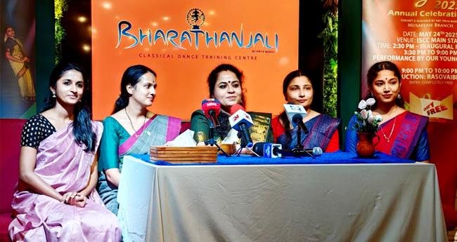 ഭ​ര​താ​ഞ്ജ​ലി ഒ​രു​ക്കു​ന്ന പ്ര​യു​ക്തി ശ​നി​യാ​ഴ്ച ഐ​എ​സ്‌​സി​യി​ൽ