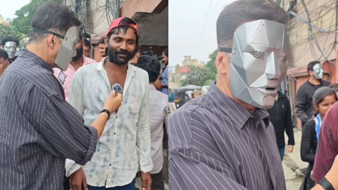 മാസ്കും കൈയിലൊരു മൈക്കും; പ്രേക്ഷകപ്രതികരണം അറിയാൻ മുഖംമറച്ച് തീയേറ്ററിന് മുന്നിൽ അക്ഷയ്കുമാർ