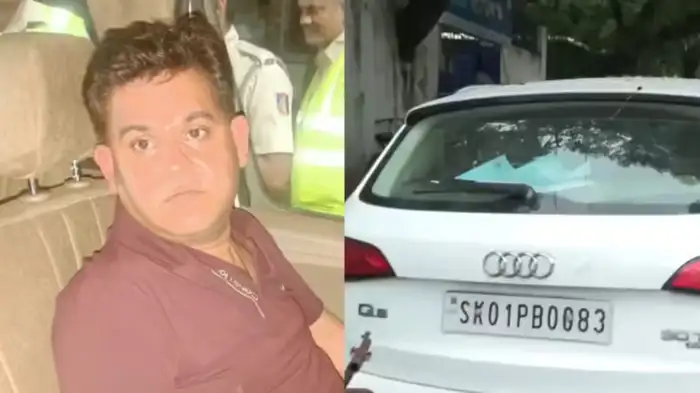 റോഡരികിൽ ഉറങ്ങിക്കിടന്നവരുടെ ശരീരത്തിലൂടെ ഓഡി കാർ ഓടിച്ചുകയറ്റി; അഞ്ചുപേർക്ക് പരിക്ക്