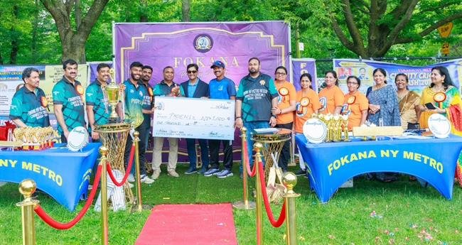 ഫൊ​ക്കാ​ന ന്യൂ​യോ​ർ​ക്ക് മെ​ട്രോ ചാ​രി​റ്റി ക്രി​ക്ക​റ്റ് ടൂ​ർ​ണ​മെ​ന്‍റ് സം​ഘ​ടി​പ്പി​ച്ചു