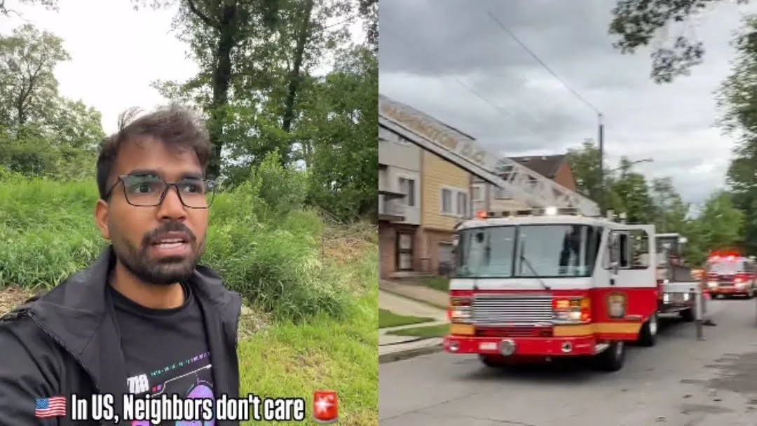 ‘തീപ്പിടിത്തമുണ്ടായിട്ടും ആരും തിരിഞ്ഞുനോക്കുന്നില്ല, US-ൽ ഇതാണ് സ്ഥിതി’; വീഡിയോ വൈറൽ