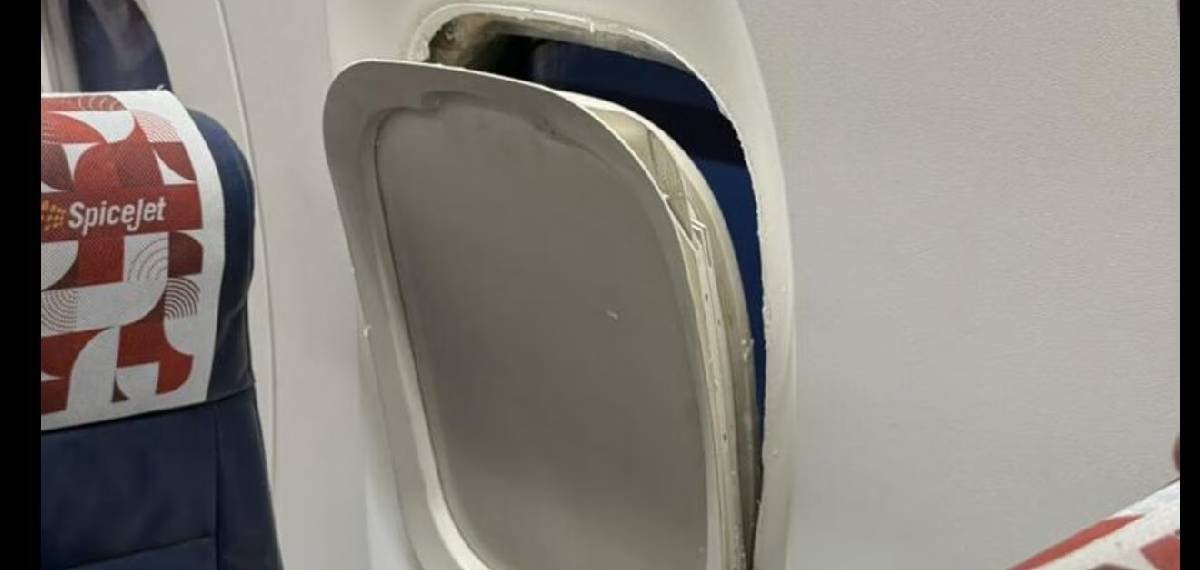 യാത്രക്കാരെ പരിഭ്രാന്തിയിലാക്കി സ്പൈസ് ജെറ്റ്; യാത്രക്കിടയില്‍ വിമാനത്തിൻ്റെ വിൻഡോ ഇളകിയാടിയെന്ന് പരാതി