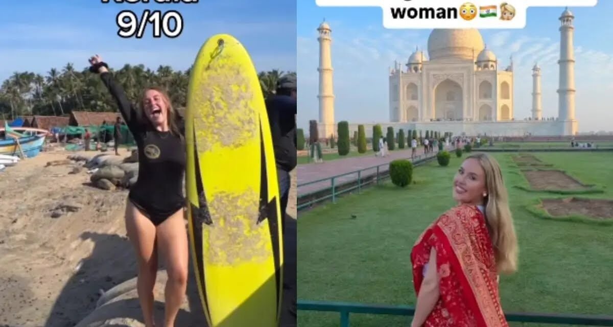 ‘ഉത്തരേന്ത്യ പോലെയല്ല, കേരളം തികച്ചും വ്യത്യസ്തം’; സന്ദർശിച്ച 8 സ്ഥലങ്ങളെ റാങ്ക് ചെയ്ത് വിദേശവനിത