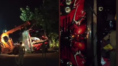 നിയന്ത്രണം വിട്ട ടൂറിസ്റ്റ് ബസ് മറിഞ്ഞ് അപകടം, ഒരാൾ മരിച്ചു