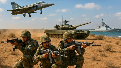 ഇന്ത്യയുടെ ‘ത്രിശൂൽ’ സൈനികാഭ്യാസം; പാക് അതിർത്തിയിൽ 12 ദിവസം