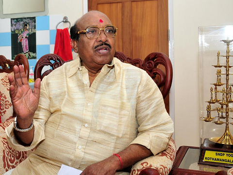 ‘ദേവസ്വം മന്ത്രി ഈഴവനാണ്, അതുകൊണ്ട് വളരാൻ സമ്മതിക്കുന്നില്ല’: വിവാദ പരാമർശവുമായി വെള്ളാപ്പള്ളി നടേശൻ
