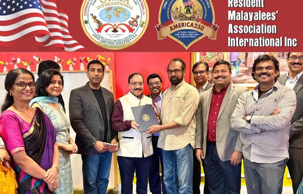 ഓർമ ഇൻ്റർനാഷണൽ ” അമേരിക്ക- 250″, ഐക്യത്തിൻ്റെ ആഘോഷം: തമ്പി ആൻ്റണി