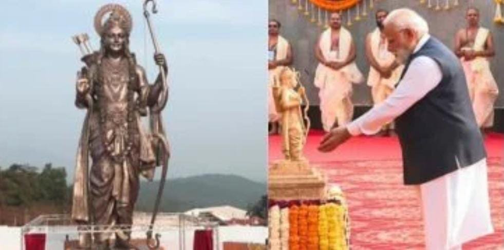 ലോകത്തിലെ ഏറ്റവും വലിയ ശ്രീരാമ പ്രതിമ രാജ്യത്തിന് സമര്‍പ്പിച്ച് പ്രധാന മന്ത്രി നരേന്ദ്ര മോദി