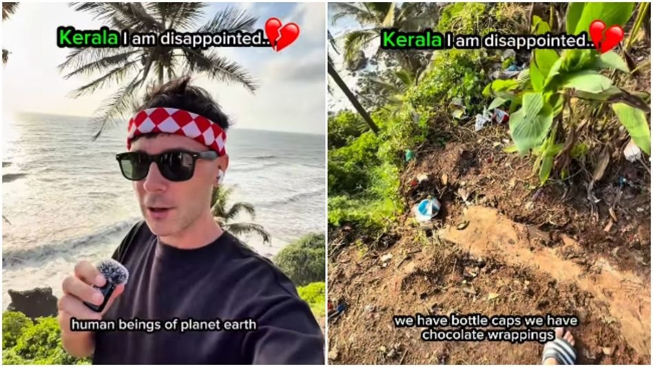 കേരളമേ ഞാൻ നിരാശനാണ്; വർക്കലയിൽ മാലിന്യം തള്ളുന്നതിനെകിരെ ബ്രിട്ടീഷ് വ്ലോഗർ