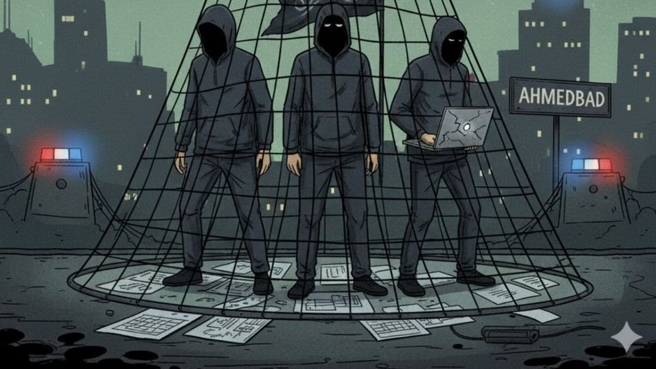 ഗുജറാത്തിൽ ISIS ബന്ധമുള്ള 3 ഭീകരർ അറസ്റ്റിൽ: ആയുധങ്ങൾ പിടിച്ചെടത്തു