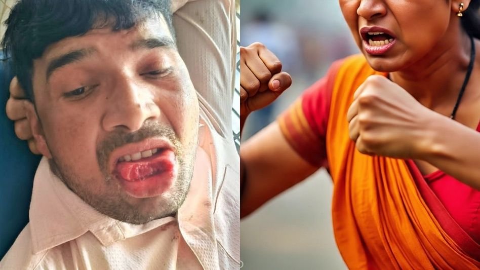 ബലമായി ചുംബിച്ചു; യുവാവിൻ്റെ നാവ് കടിച്ചെടുത്ത് യുവതി