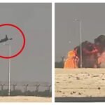 ദുബായ് എയർ ഷോക്കിടെ ഇന്ത്യയുടെ തേജസ് ഫൈറ്റർ തകർന്നു