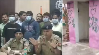 ക്ഷേത്രമതിലുകളിൽ ‘ഐ ലവ് മുഹമ്മദ്’ ചുമരെഴുത്ത്, അക്ഷരത്തെറ്റിൽ പ്രതികൾ കുടുങ്ങി, പൊലീസ് തകർത്തത് വർ​ഗീയ കലാപത്തിനുള്ള നീക്കം