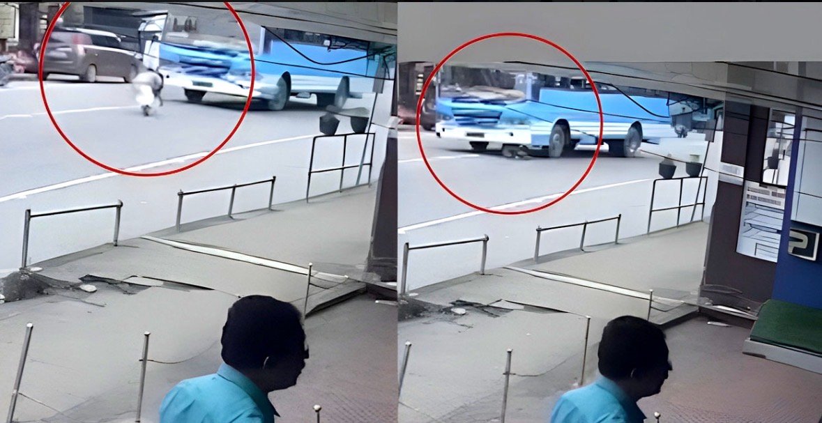 മകനുമായി ബസിന് മുന്നില്‍ ചാടി പിതാവ് ആത്മഹത്യ ചെയ്യാന്‍ ശ്രമിച്ച സംഭവത്തില്‍ അപകടം ഒഴിവായത് ബസ് ഡ്രൈവറുടെ സമയോചിത ഇടപെടല്‍ മൂലം