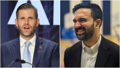 ‘അയാൾക്ക് ഇന്ത്യക്കാരെയും ജൂതരെയുമൊന്നും ഇഷ്ടമല്ല’: ന്യൂയോർക്ക് മേയർ മംദാനിക്കെതിരെ ട്രംപിന്‍റെ മകൻ