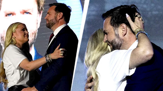 ‘അവൻ്റെ പിൻഭാഗത്ത് പിടിച്ചിരുന്നെങ്കിൽ ഇത്രയും വെറുപ്പ് കിട്ടില്ലായിരുന്നു’; ജെ ഡി വാൻസുമായി കെട്ടിപ്പിടിച്ചതിൽ വിവാദം, പരിഹാസവുമായി എറിക്ക കിർക്ക്