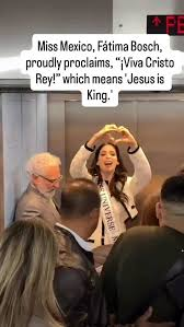 ‘ക്രിസ്തു രാജൻ നീണാൾ വാഴട്ടെ’! – മിസ്സ് യൂണിവേഴ്‌സ് കിരീടമണിഞ്ഞ ശേഷം ഫാത്തിമ ബോഷിന്റെ വിശ്വാസ പ്രഖ്യാപനം
