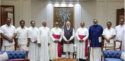 പ്രധാനമന്ത്രിയുമായി കൂടിക്കാഴ്ച നടത്തി സീറോമലബാർ സഭാനേതൃത്വം