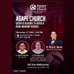 ഖത്തറിലെ അഗാപേ ചർച്ച് ഹിന്ദി ആരാധന ആരംഭിക്കുന്നു