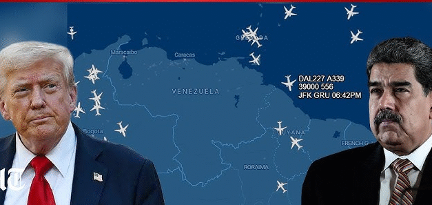 വെനസ്വേലൻ വ്യോമാതിർത്തി അടച്ചതായി ട്രംപ്