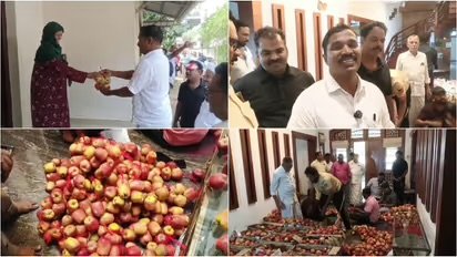 ആപ്പിള്‍ ചിഹ്നത്തിൽ മത്സരിച്ച ജയിച്ച സ്ഥാനാര്‍ത്ഥി നന്ദി പറയാൻ വീടുകളിലെത്തിയത് ആപ്പിളുകളുമായി