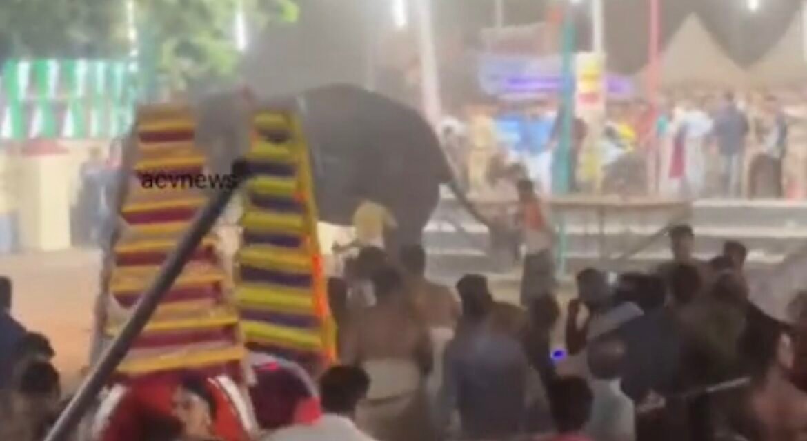 കോഴിക്കോട് കൂറ്റഞ്ചേരി ശിവക്ഷേത്രത്തിലെ ഉത്സവത്തിനിടെ ആന ഇടഞ്ഞുണ്ടായ അപകടത്തിൽ 7 പേർക്ക് പരിക്ക്
