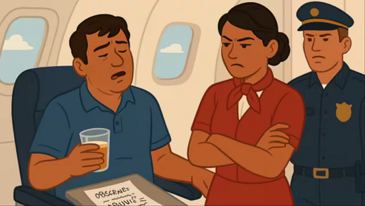 എയർ ഹോസ്റ്റസിനോട് അപമര്യാദയായി പെരുമാറി: മലയാളി യുവാവ് അറസ്റ്റിൽ 