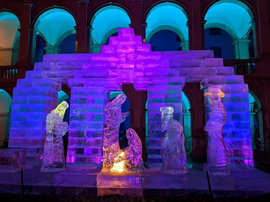 കൊളംബിയയിൽ ഐസുകൊണ്ടൊരു തിരുപ്പിറവി രംഗം