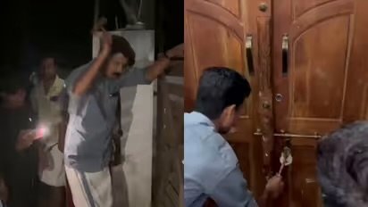 ബാങ്ക് ജപ്തി ചെയ്ത വീടിന്റെ പൂട്ട് പൊളിച്ച് വീട്ടുകാരെ അകത്ത് കയറ്റി ഡിവൈഎഫ്ഐ; സംഭവം പാലക്കാട് മുടപ്പല്ലൂരിൽ