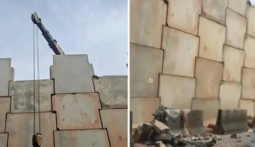 കയർ പൊട്ടി കോൺക്രീറ്റ് പാളി തകർന്നു വീണു; കോഴിക്കോട് ദേശീയപാത നിർമ്മാണത്തിനിടെ വൻ അപകടം ഒഴിവായി