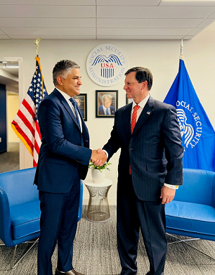 അർജുൻ മോദി അമേരിക്കൻ സോഷ്യൽ സെക്യൂരിറ്റി ഡെപ്യൂട്ടി കമ്മീഷണറായി ചുമതലയേറ്റു