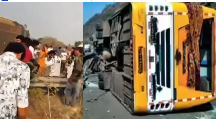 ഉ​ത്ത​ർ​പ്ര​ദേ​ശി​ൽ ഡ​ബി​ൾ ഡ​ക്ക​ർ ബ​സ് മ​റി​ഞ്ഞ് അ​ഞ്ച് പേ​ർ മ​രി​ച്ചു; 45 പേ​ർ​ക്ക് പ​രി​ക്ക്