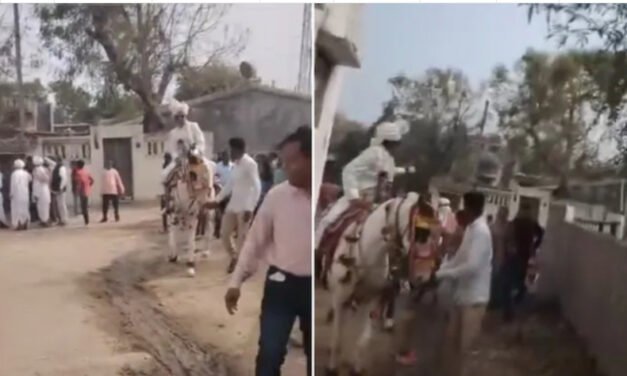 വി​വാ​ഹ​ത്തി​നി​ടെ കു​തി​ര​പ്പു​റ​ത്ത് യാ​ത്ര ചെ​യ്തു; ദ​ളി​ത് വ​ര​ന് നേ​രെ ആ​ക്ര​മ​ണം