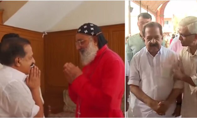 ഓര്‍ത്തഡോക്‌സ് സഭാ ആസ്ഥാനത്തും പെരുന്നയിലും സന്ദര്‍ശനം നടത്തി രമേശ് ചെന്നിത്തല