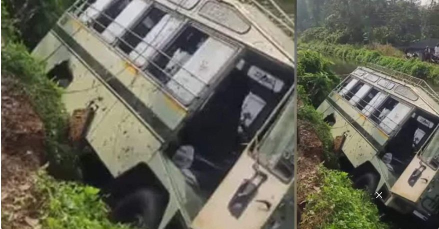 സ്കൂ​ൾ​ബ​സ് ക​നാ​ലി​ലേ​ക്ക് മ​റി​ഞ്ഞു; 15 വി​ദ്യാ​ർ​ഥി​ക​ൾ​ക്കും ആ​യ​യ്ക്കും പ​രി​ക്ക്