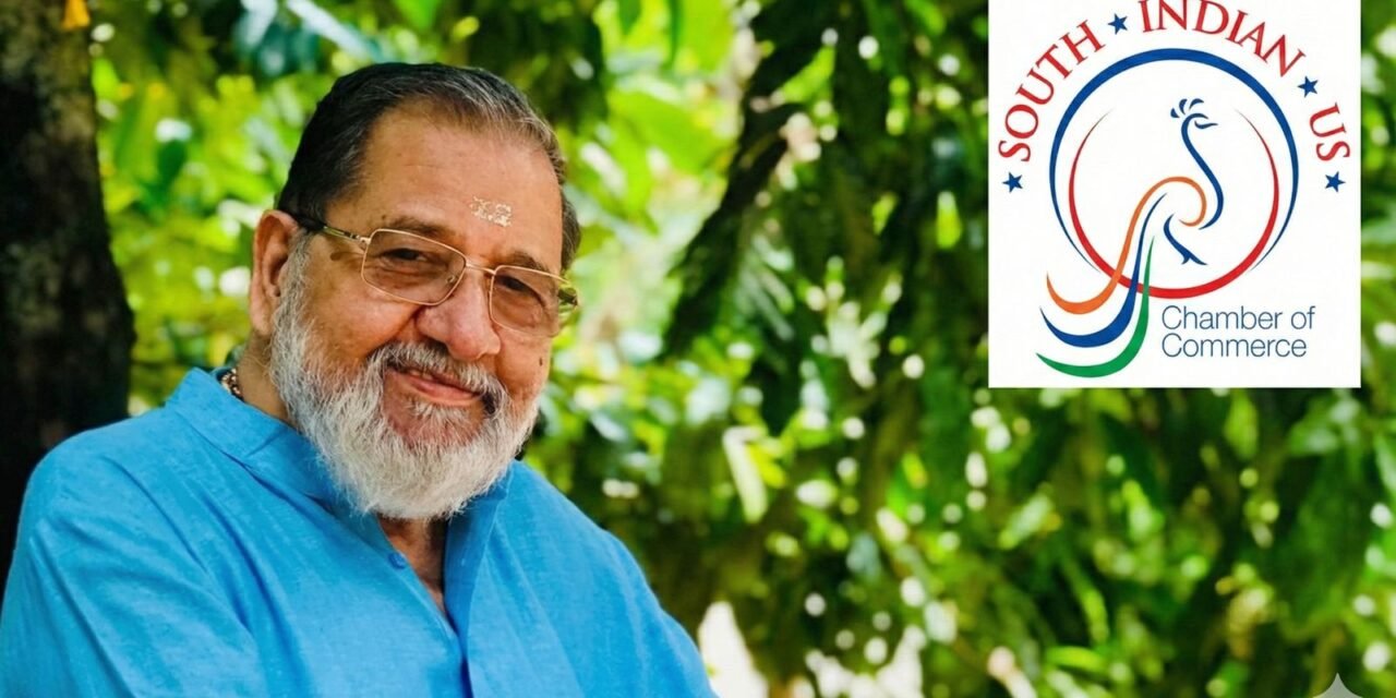 സൗത്ത് ഇന്ത്യൻ യു.എസ് ചേംബർ ഓഫ് കൊമേഴ്‌സ് എക്‌സിക്യൂട്ടീവ് ഡയറക്ടറായി ശശിധരൻ നായരെ തിരഞ്ഞെടുത്തു