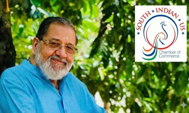 സൗത്ത് ഇന്ത്യൻ യു.എസ് ചേംബർ ഓഫ് കൊമേഴ്‌സ് എക്‌സിക്യൂട്ടീവ് ഡയറക്ടറായി ശശിധരൻ നായരെ തിരഞ്ഞെടുത്തു
