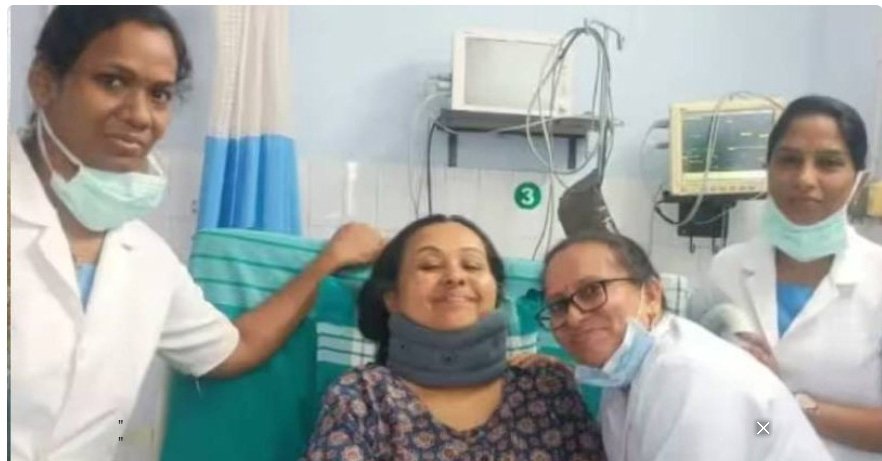 ‘മന്ത്രിക്കൊപ്പം ഫോട്ടോയെടുത്തത് പിന്തുണയറിയിക്കാൻ, അഭിനയമെന്ന പ്രചാരണം മനുഷ്യത്വമില്ലായ്മ’: നഴ്സിന്‍റെ കുറിപ്പ്