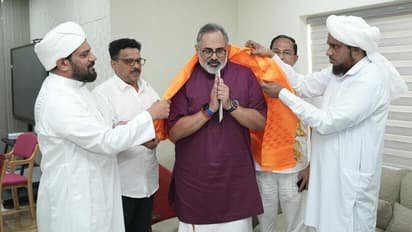 ‘പ്രധാനമന്ത്രി നരേന്ദ്ര മോദിക്ക് പിന്തുണ, അഭിനന്ദനം’; രാജീവ് ചന്ദ്രശേഖറിനെ സന്ദർശിച്ച്സാ വിയത്തുൽ സൂഫിയ പ്രതിനിധികൾ