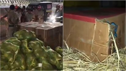 തണ്ണിമത്തനടിയിൽ ഒളിപ്പിച്ച നിലയിൽ വൻ സ്ഫോടക വസ്തുശേഖരം; ലോറിക്ക് അകമ്പടിയായി കാറും, ഇടനിലക്കാരൻ അറസ്റ്റിൽ