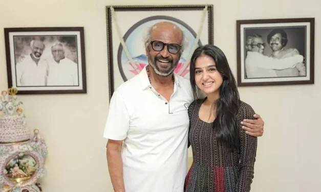 ഇത്രയും കാലം നീ എവിടെയായിരുന്നു?’ അനശ്വര രാജനെ ചേർത്തുപിടിച്ച് രജനീകാന്ത് ചോദിച്ചു