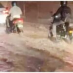 ആദ്യ വേനൽ മഴയിൽ തന്നെ പുതിയ ദേശീയപാത മുങ്ങി; മേൽപ്പാലത്തിലെ വിള്ളൽ രാത്രിയിൽ കമ്പനി ടാറിട്ട് അടച്ചതായി ആക്ഷേപം