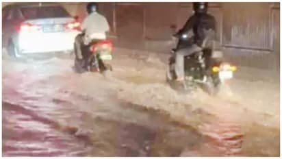 ആദ്യ വേനൽ മഴയിൽ തന്നെ പുതിയ ദേശീയപാത മുങ്ങി; മേൽപ്പാലത്തിലെ വിള്ളൽ രാത്രിയിൽ കമ്പനി ടാറിട്ട് അടച്ചതായി ആക്ഷേപം